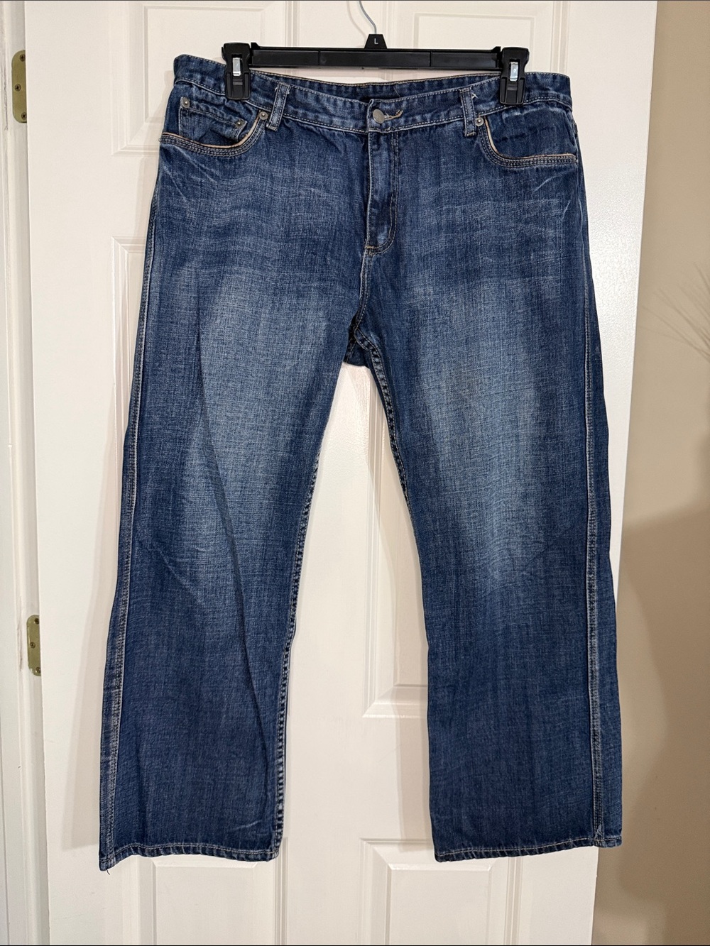 Alfani Men's Blue Relaxed Straight-Leg Jeans